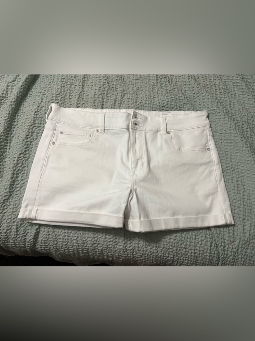 American Eagle White High-Rise Shorts